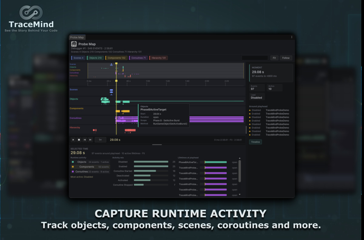 TraceMind - Runtime Debugging, Execution Analysis, Watches & Probes