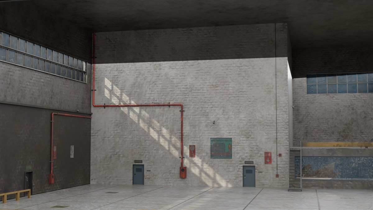 Old Abandoned Warehouse Interior And Exterior URP HDRP Textures