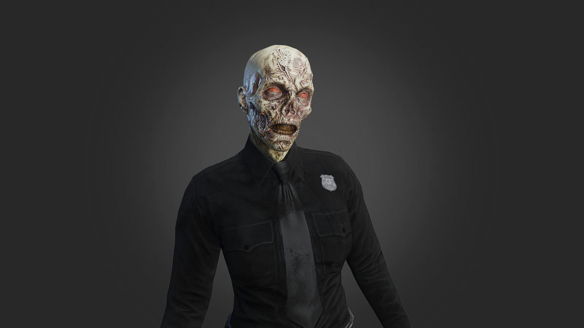 Zombie police girl