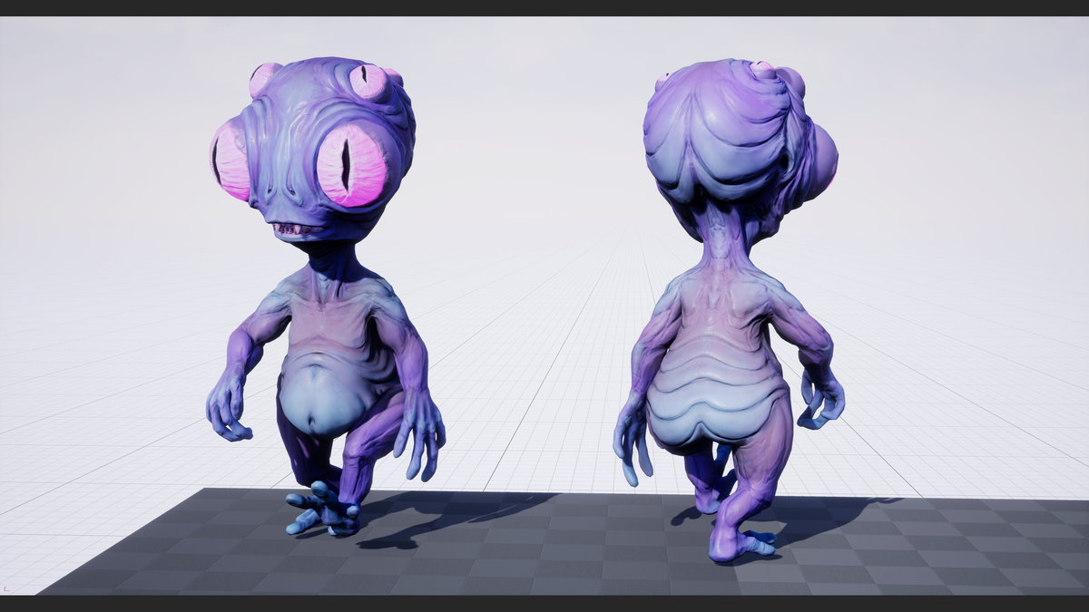 Alien big eyed