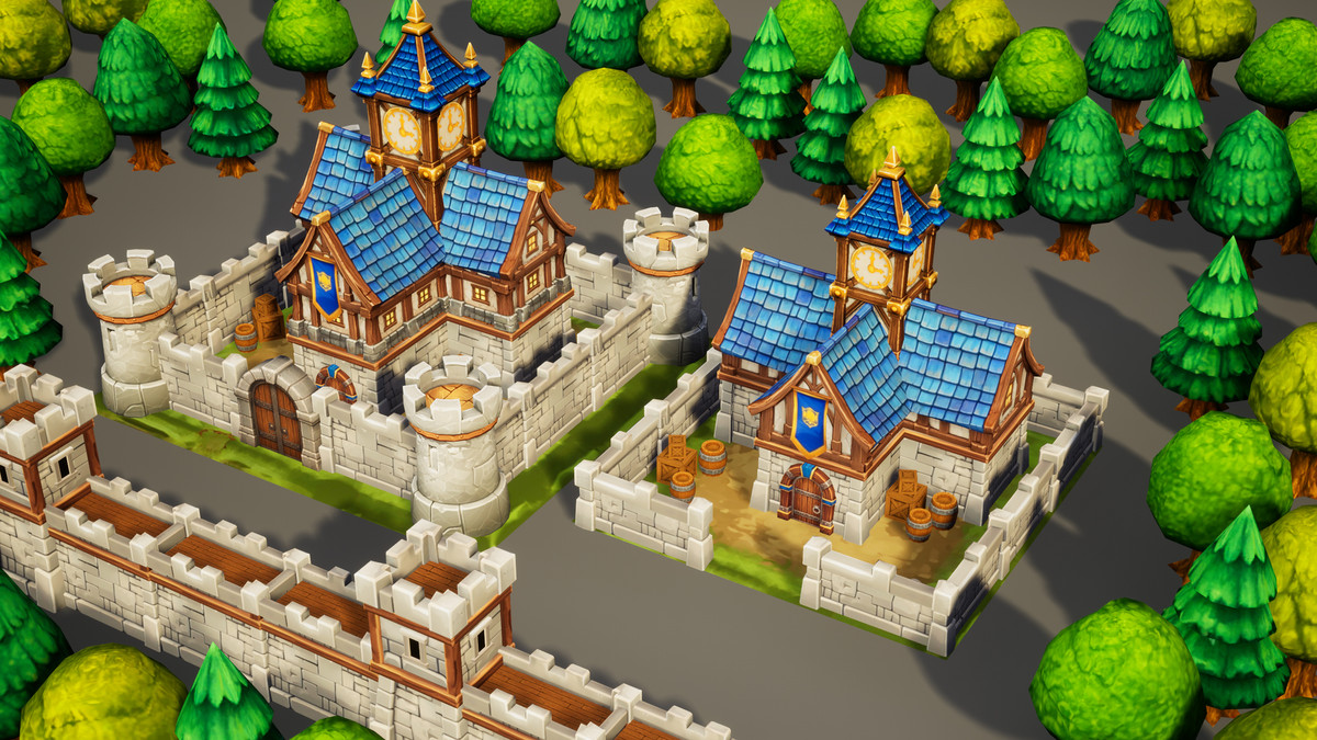 Toon RTS Environment Humans