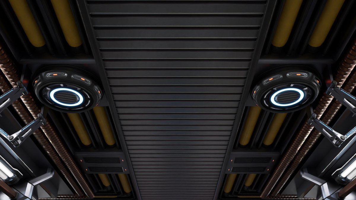 Sci Fi Corridor 01 URP HDRP Textures