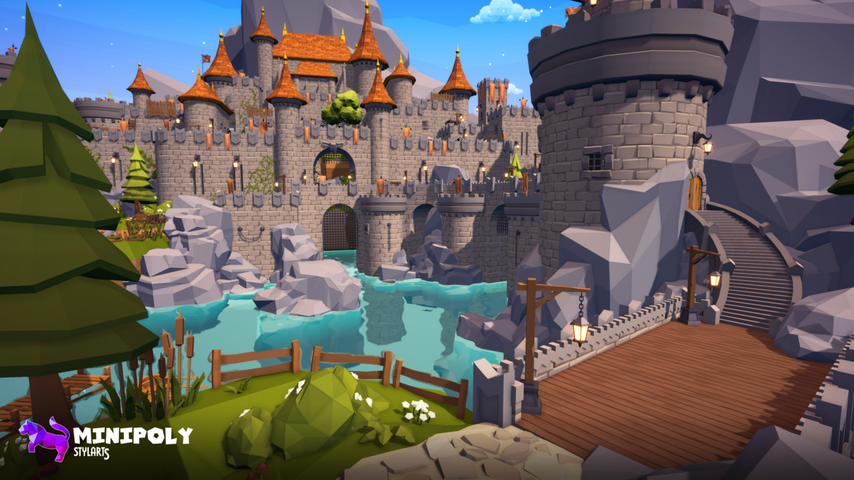Minipoly Series - Mythic Castle ( Stylized Lowpoly Environment )