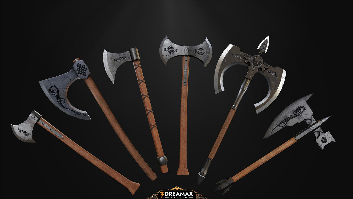 Medieval Axes – Realistic Weapon Pack Vol. 1