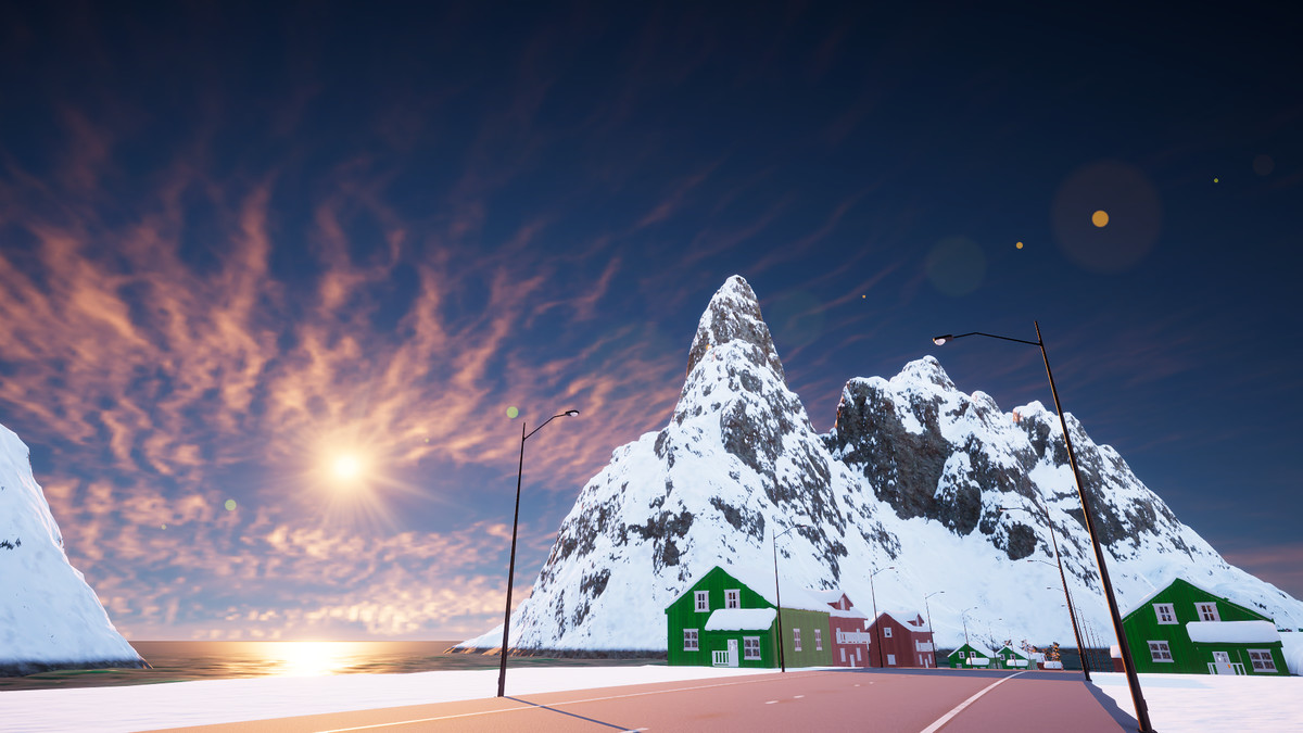 Snow-covered Island