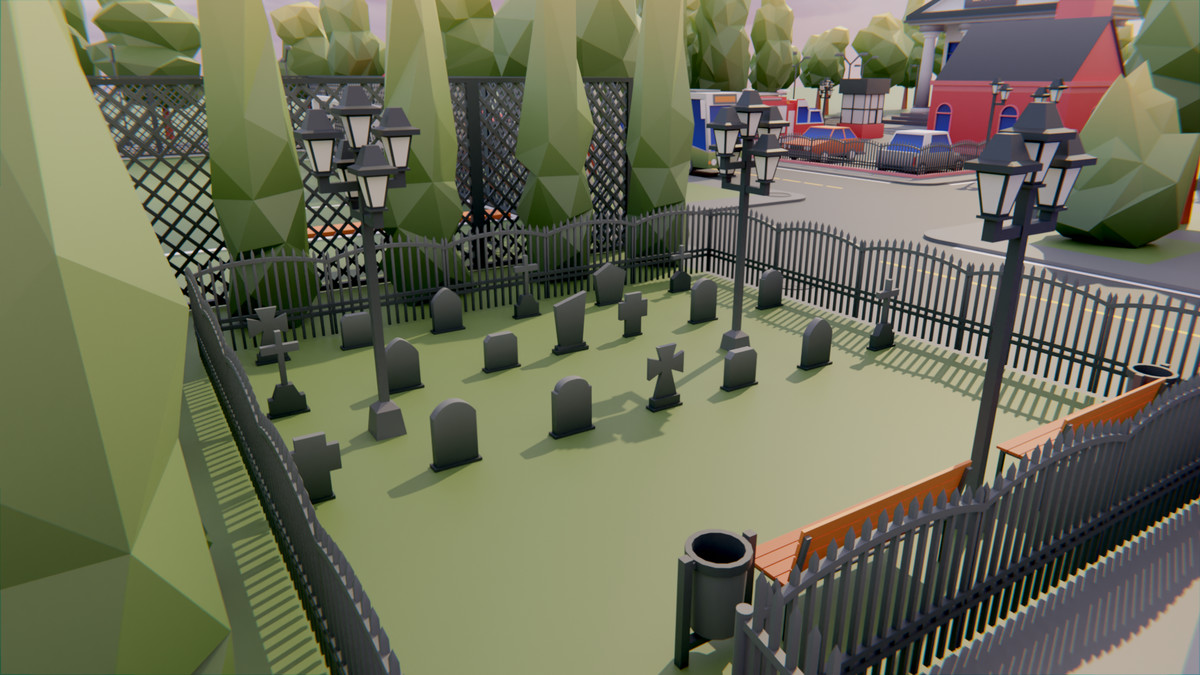 Low Poly Town by IGS