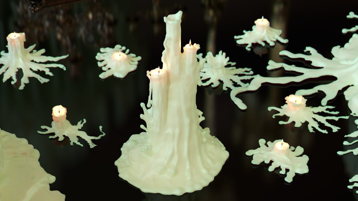 Ornate Candles, CandleHolders, and Wax Sculptures - 133 Models Set