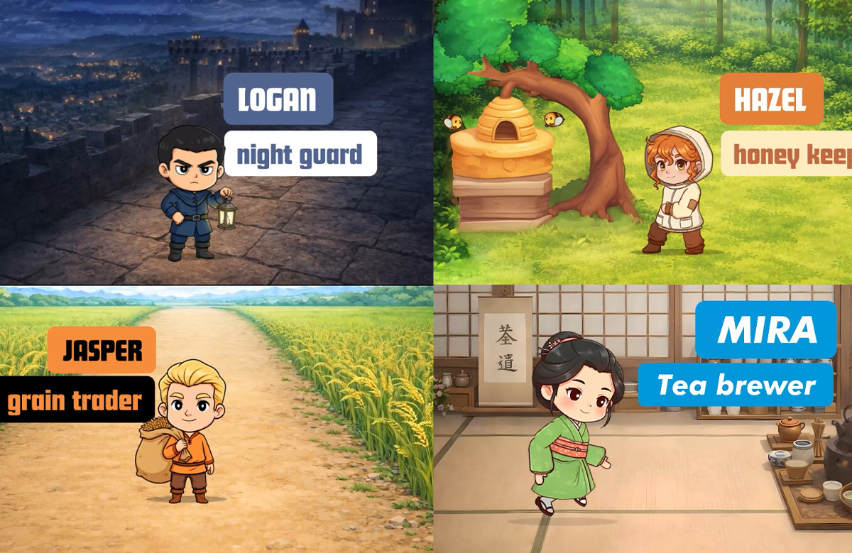 33 Cozy Farming Game NPC Character Pack