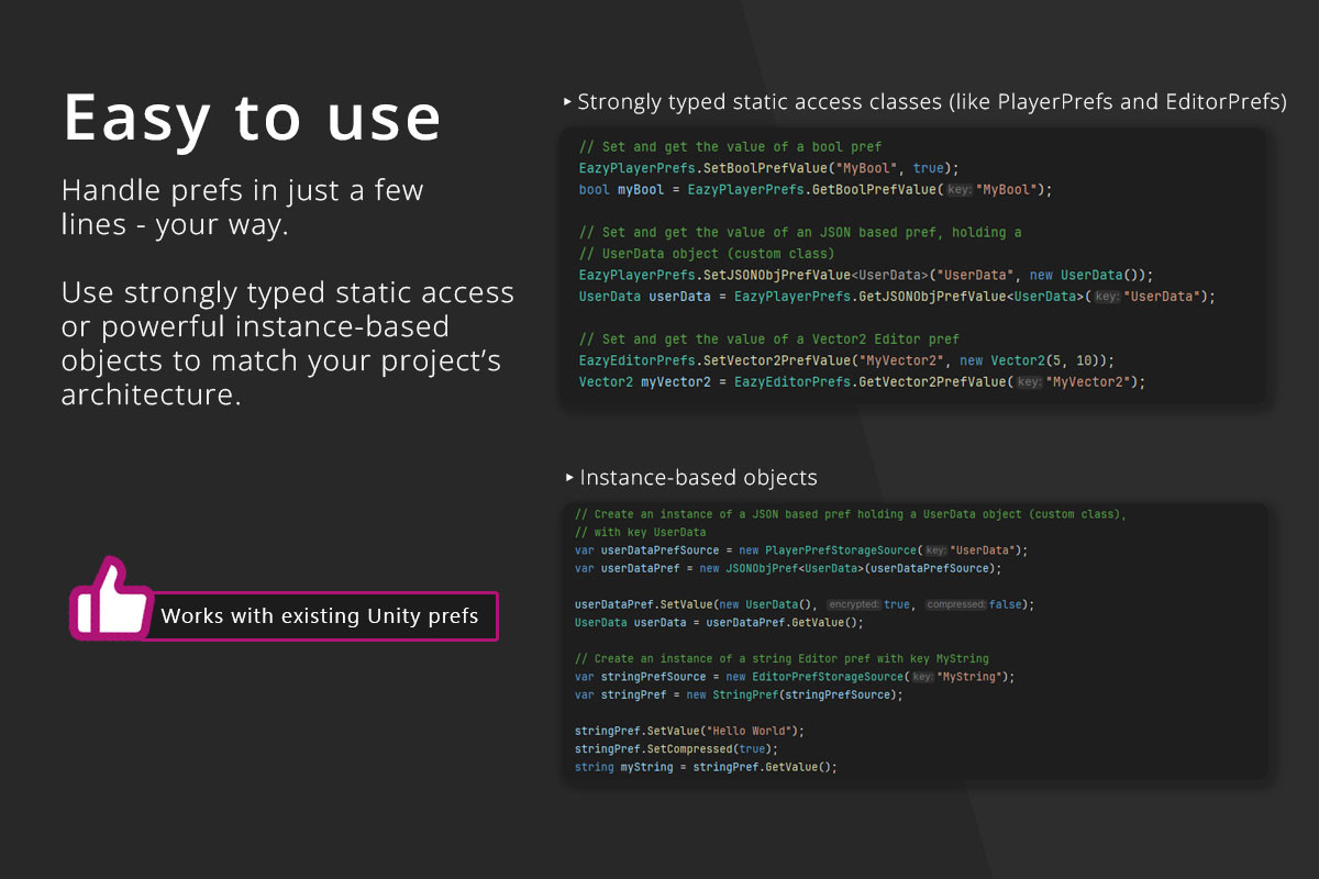 EazyPrefs - Supercharged PlayerPrefs & EditorPrefs