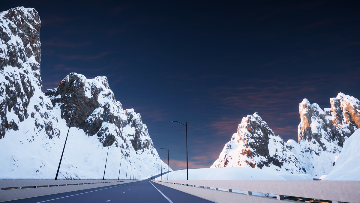 Snow-covered Island