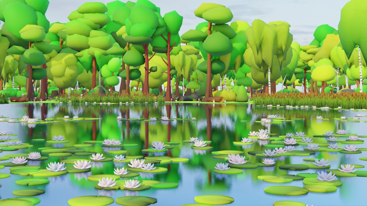 Low Poly Seasonal Forest Biome by IGS