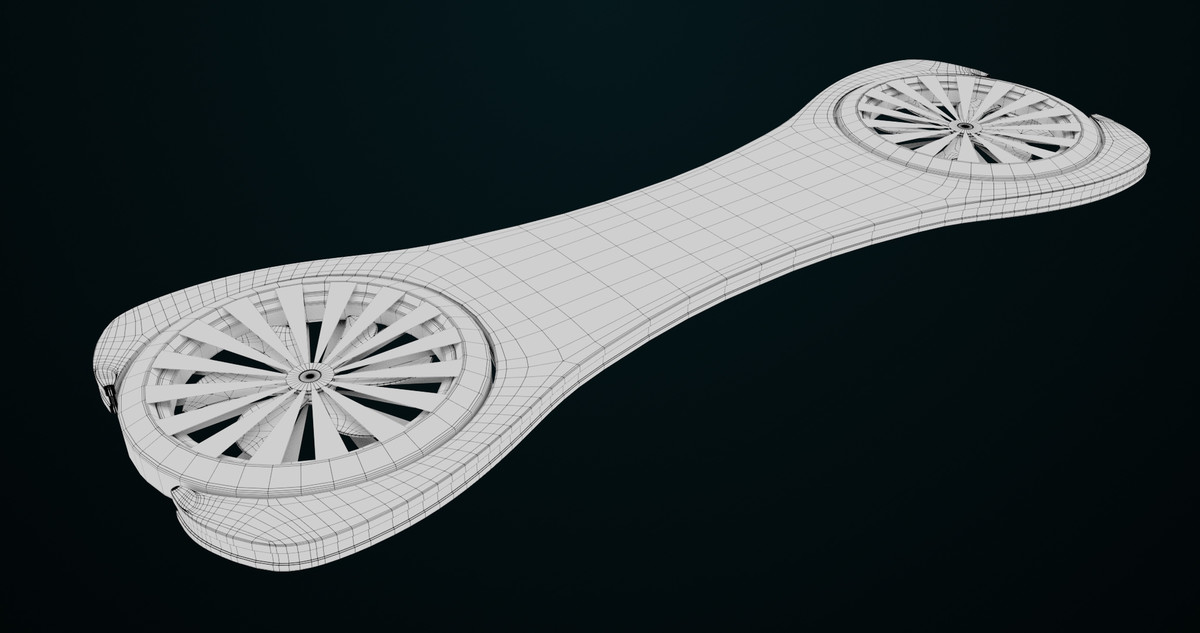 Sci Fi Hoverboard 3 URP HDRP Textures