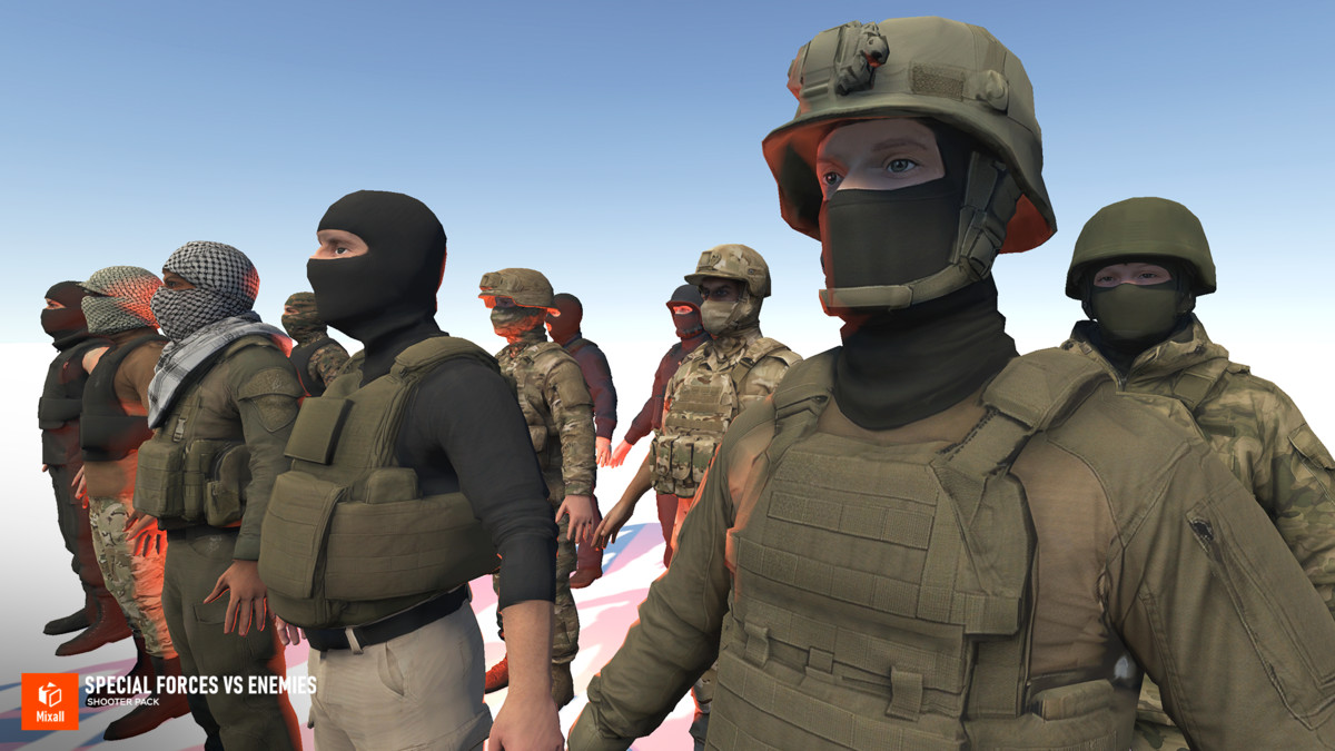 Special Forces vs Enemies – Shooter pack