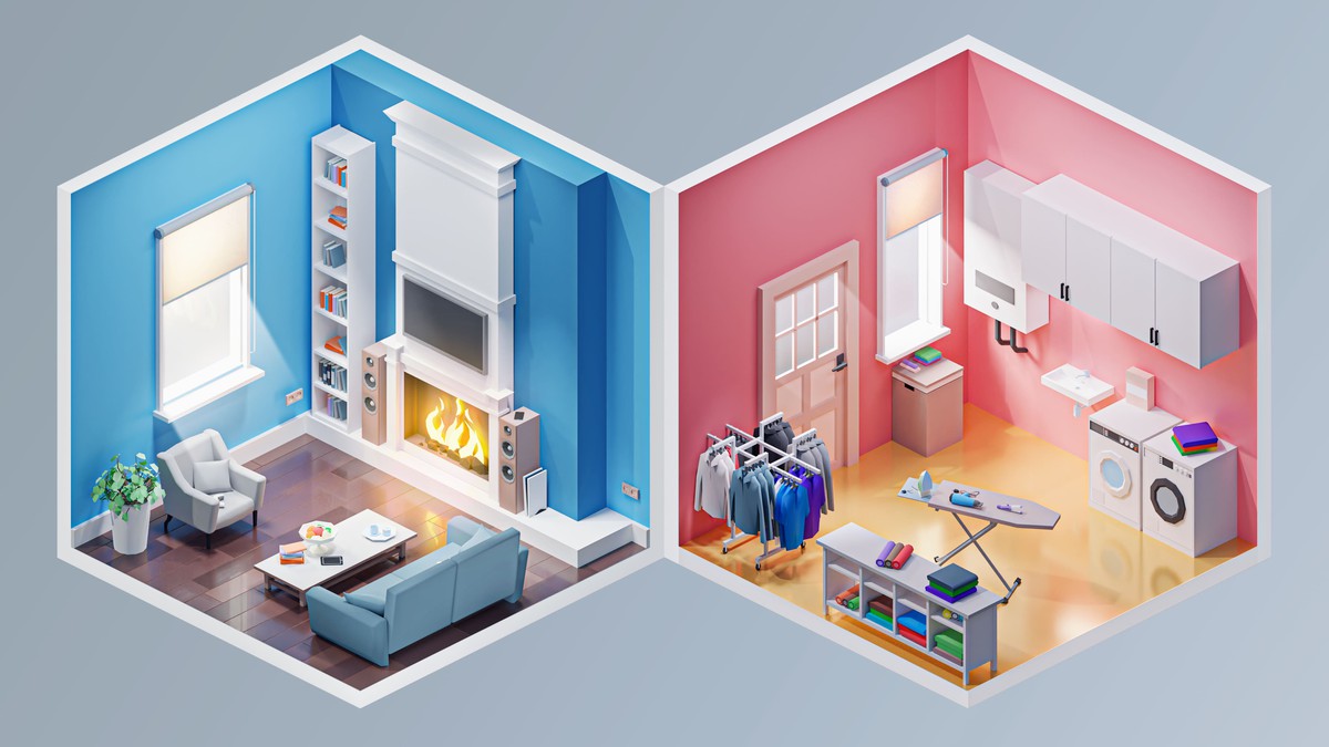 Interior 3 - Low Poly 3D Models Pack