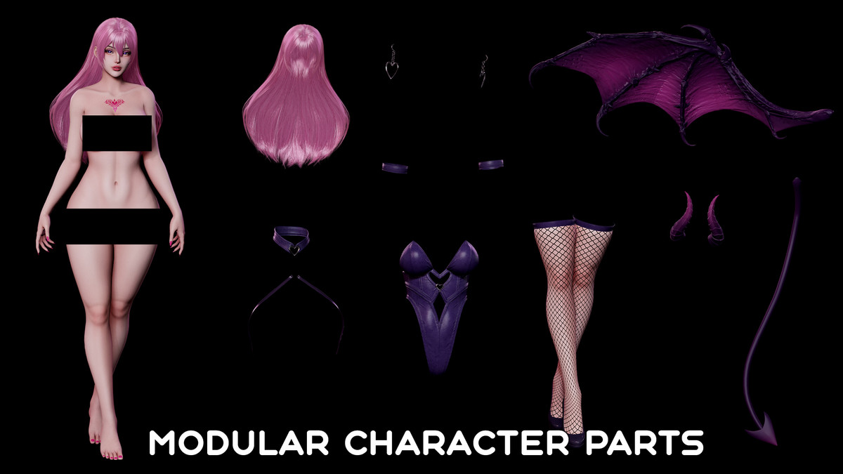 Vespira Succubus - Game Ready