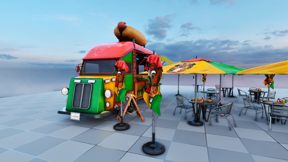 Stylized Food Truck