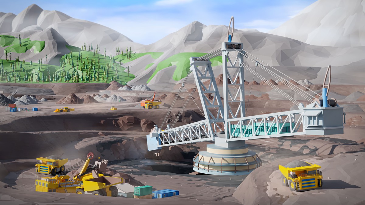 Mining Industry - Low Poly 3D Models Pack