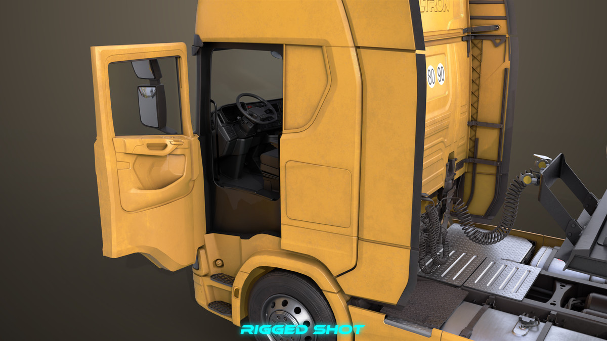 Chassis 06 Cement Trailer 01 Yellow