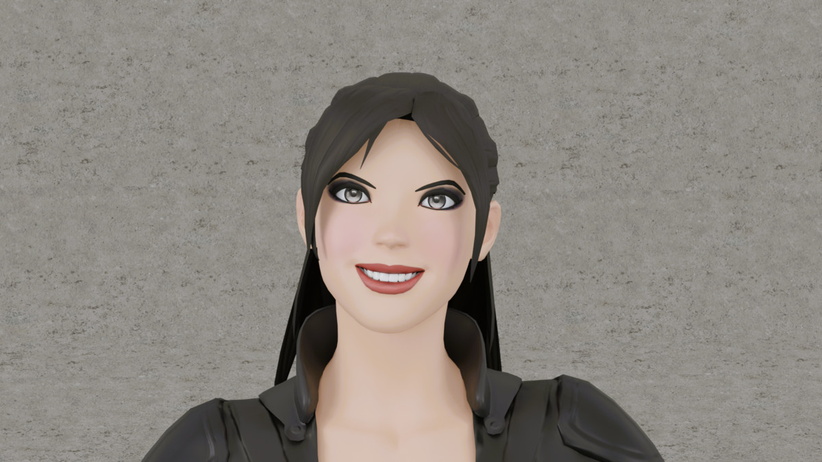 3D Lady In Black