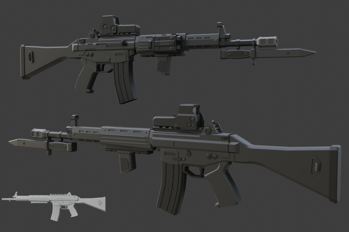Low Poly Weapon Bundle Pack 3