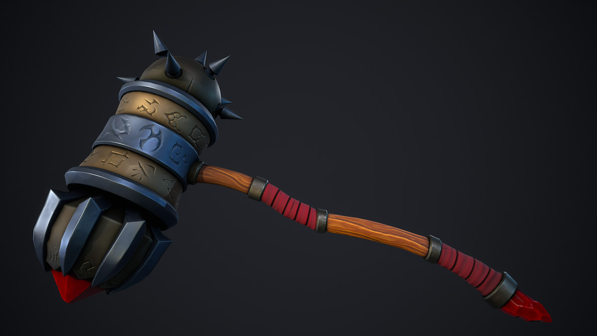 Stylized Fantasy Hammer Pack – 10 GameReady Weapons