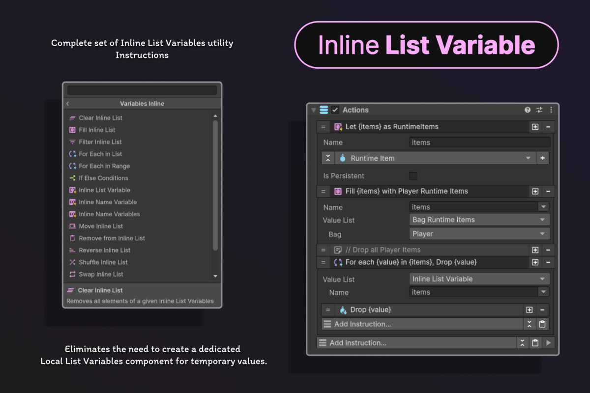 Inline Variables | Game Creator 2