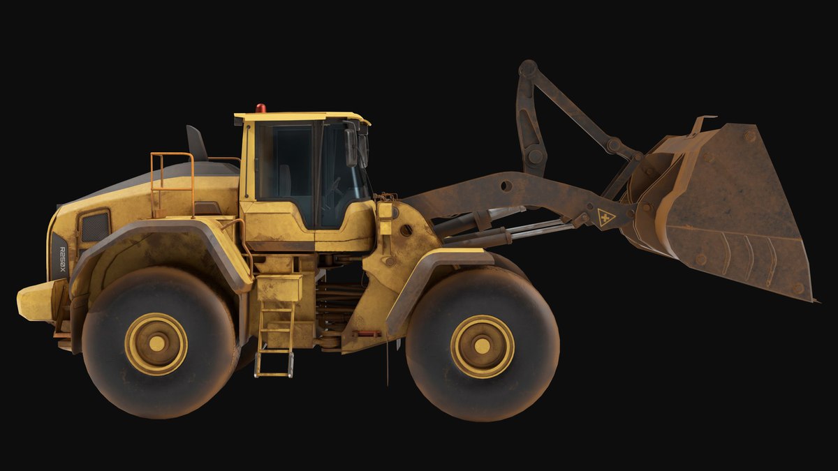 Dirty Mining Truck 02 URP HDRP Textures