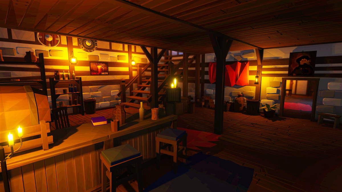 Low Poly Medieval Interior and Constructions