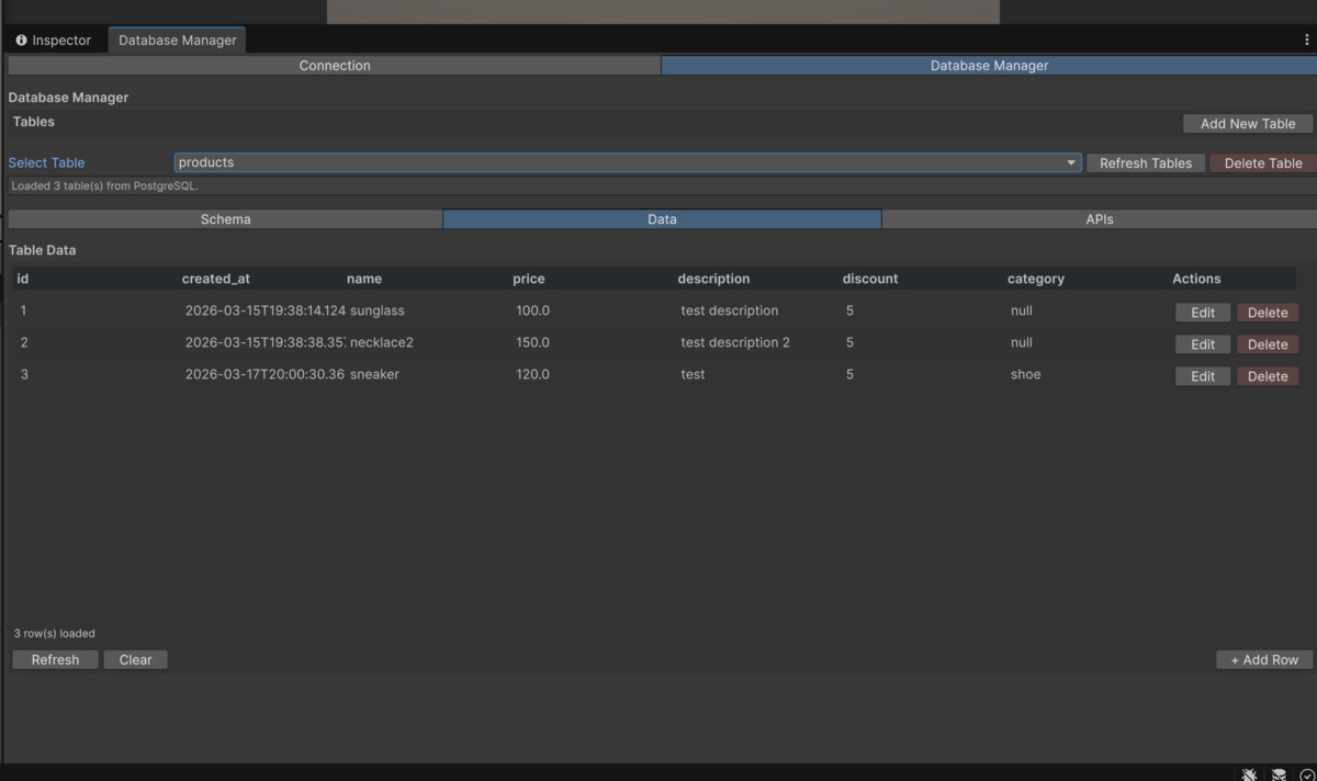 PostgreSQL Database Manager
