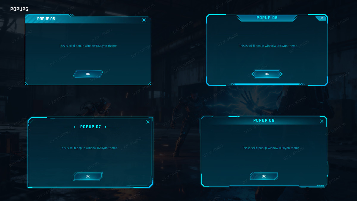 Super Sci-Fi Complete UI Pack(+PSD)