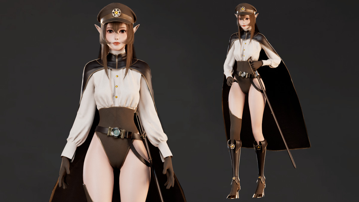Lyanna - Steampunk Commander Elf Girl