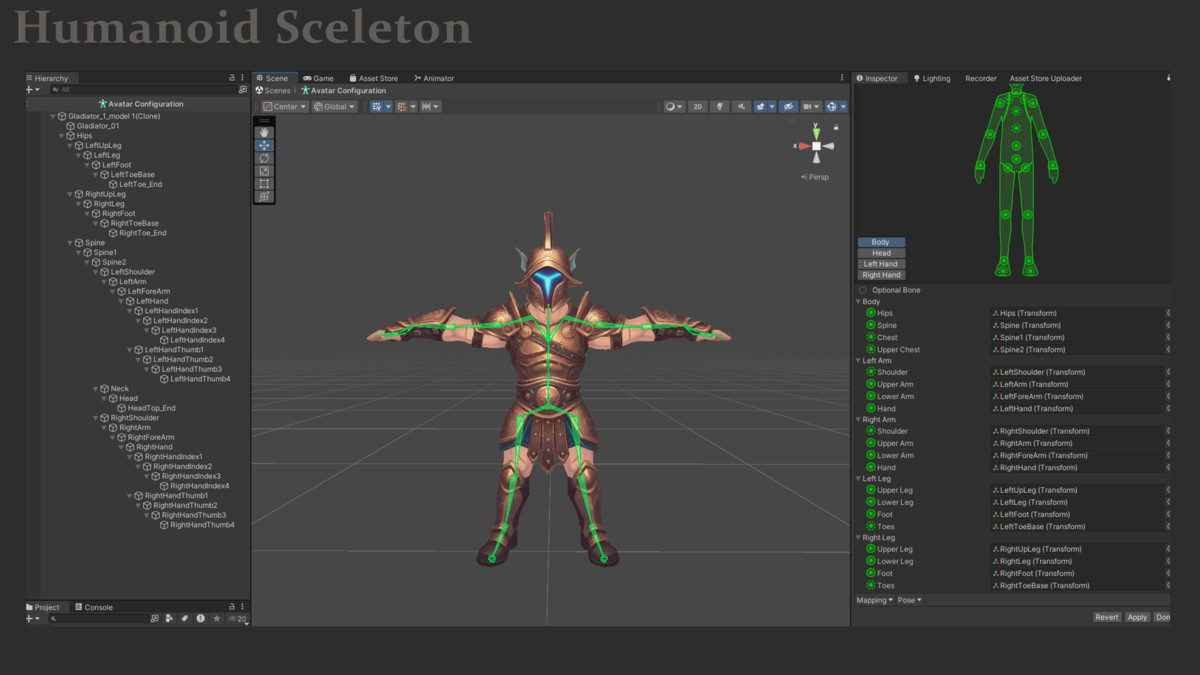 Stylized Bronze Warrior - Humanoid Low Poly