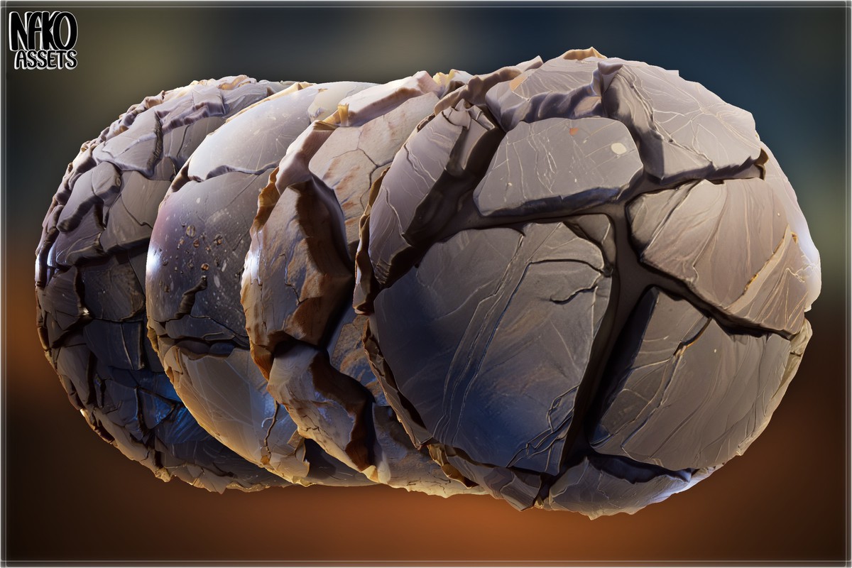 x110 4K Desert Materials PBR Textures for Ground, Sand, Rocks & Terrain