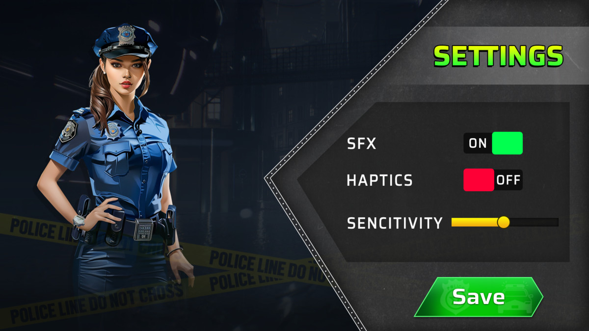 Police Simulator UI Kit ⭐