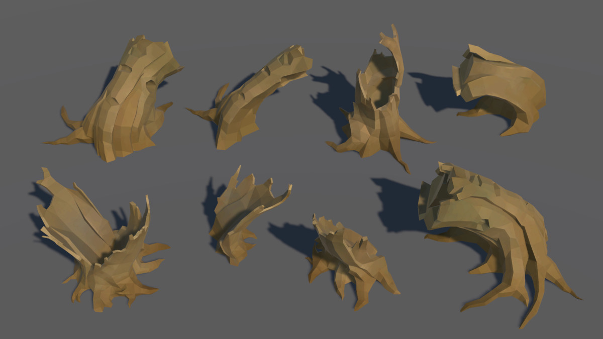 LowPoly Nature DeadTree