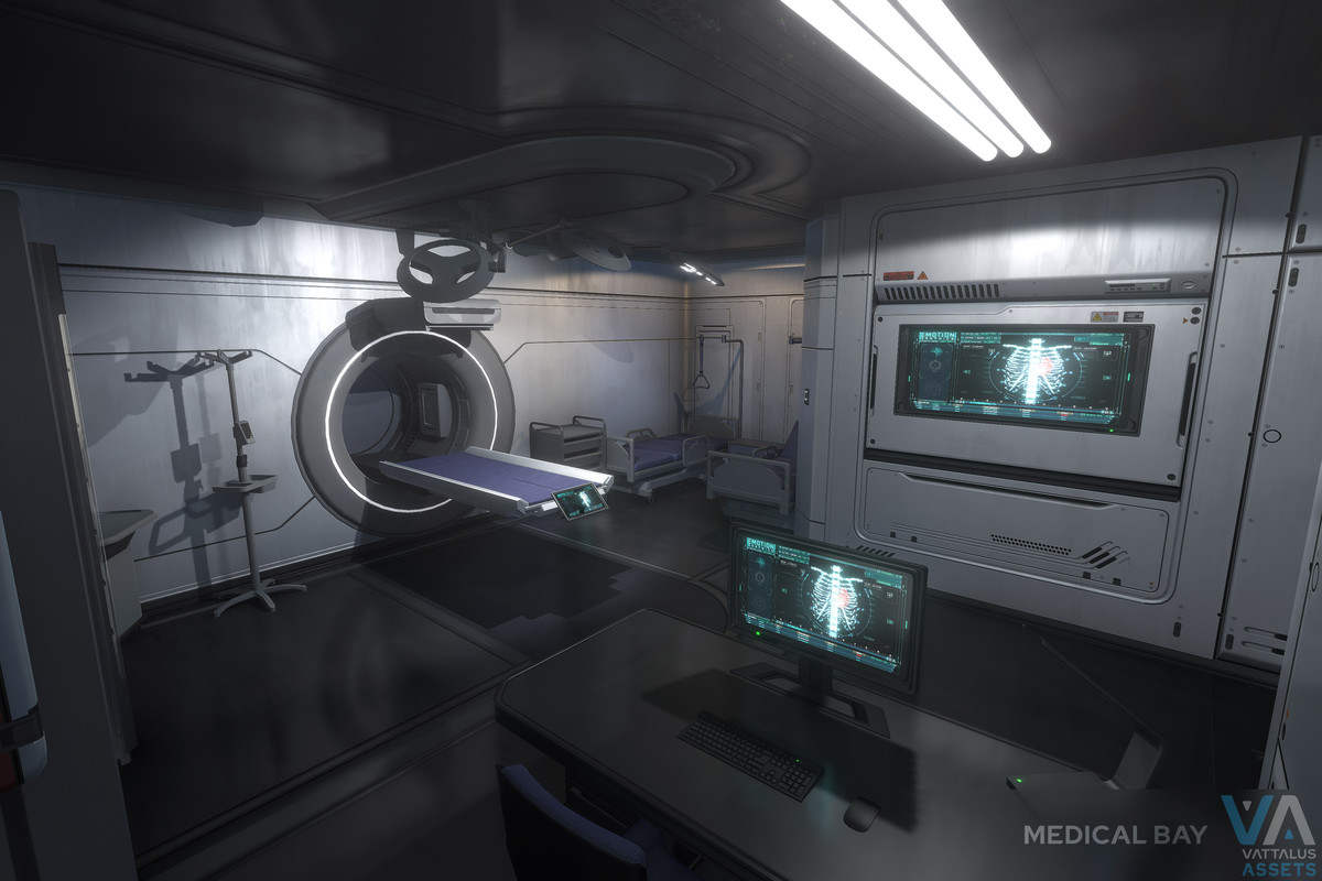 Spaceship with Full Interior: Minerva Corvette