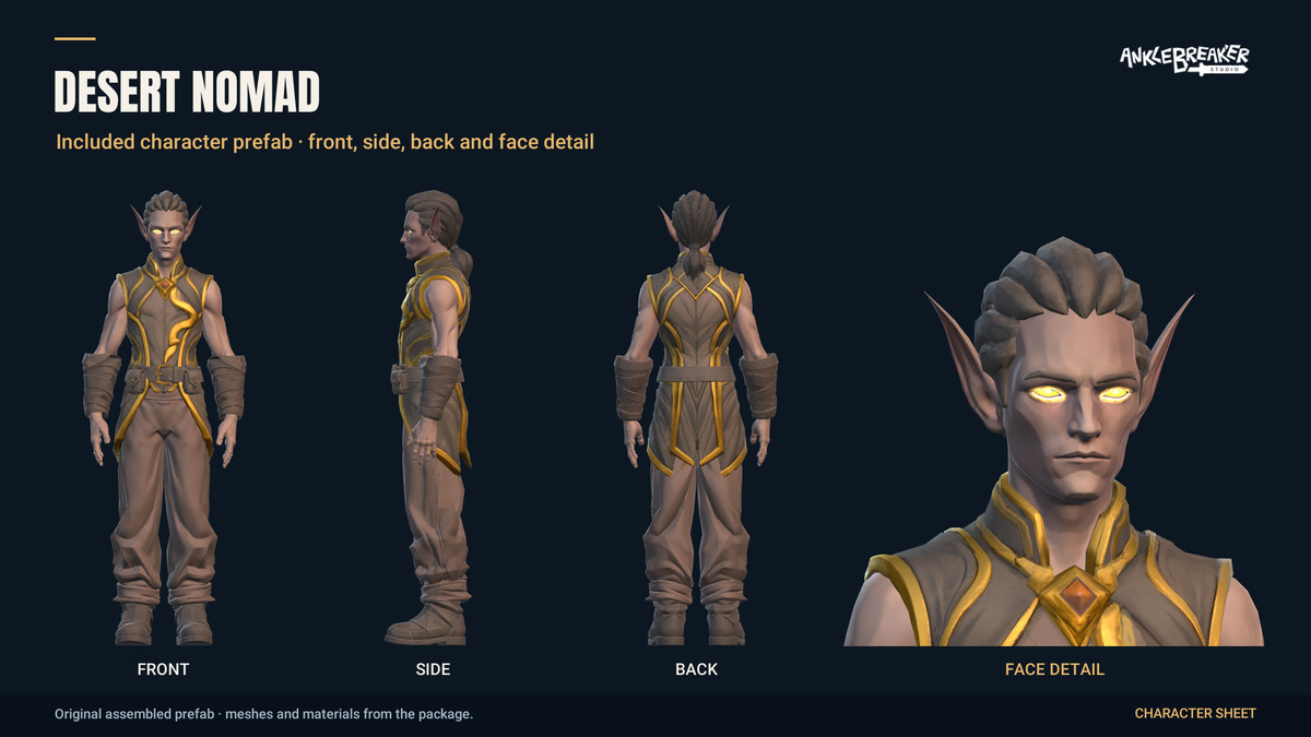 Stylized Elves Characters - Facial & Body Rig