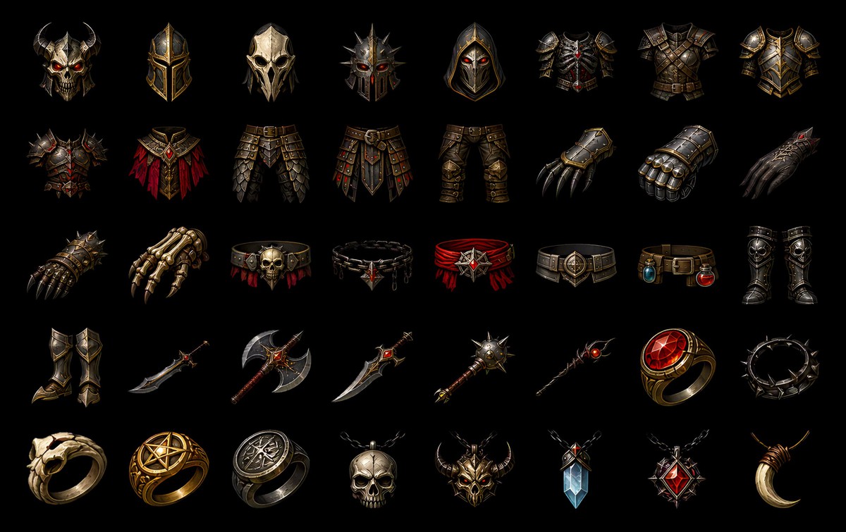 Demonic UI - Fantasy RPG UI Kit