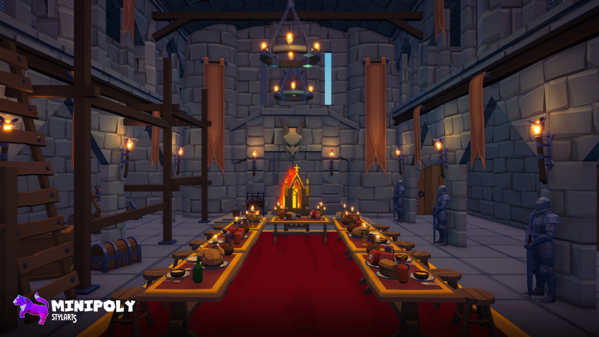 Minipoly Series - Mythic Castle ( Stylized Lowpoly Environment )