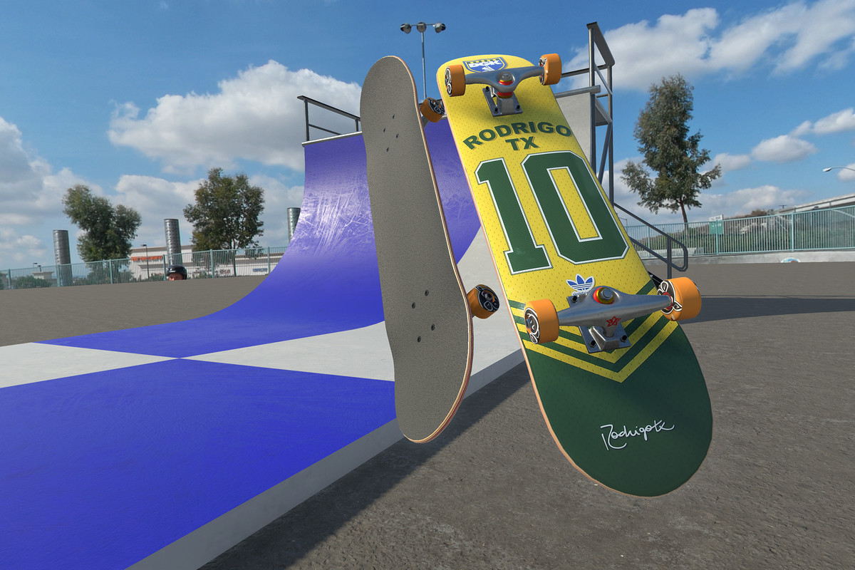 Skateboard and Vert Ramp