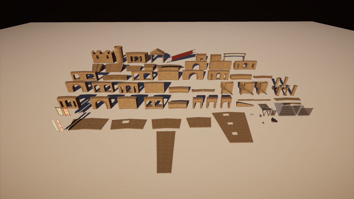 Modular Gladiator Arena (Gladiator Arena, Arena, Colosseum Arena)