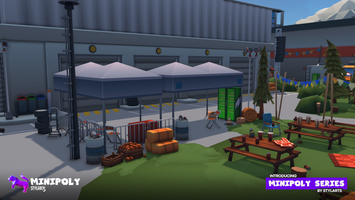 Minipoly Series - Race Track ( Stylized Lowpoly Environment ), image 19