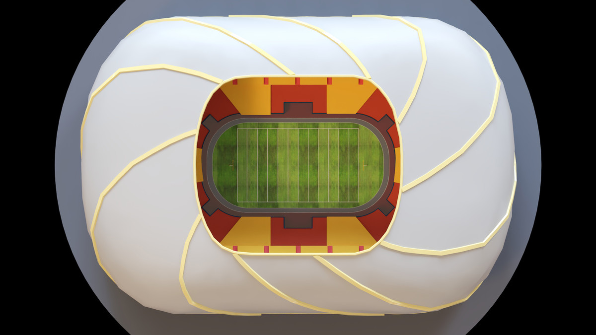 Stylised Sport Stadium Collection - 12 Low Poly Modular 3d Assets