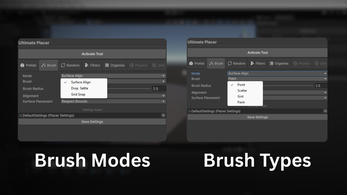 Ultimate Placer (Scatter, Physics, Grid & Brush placer)