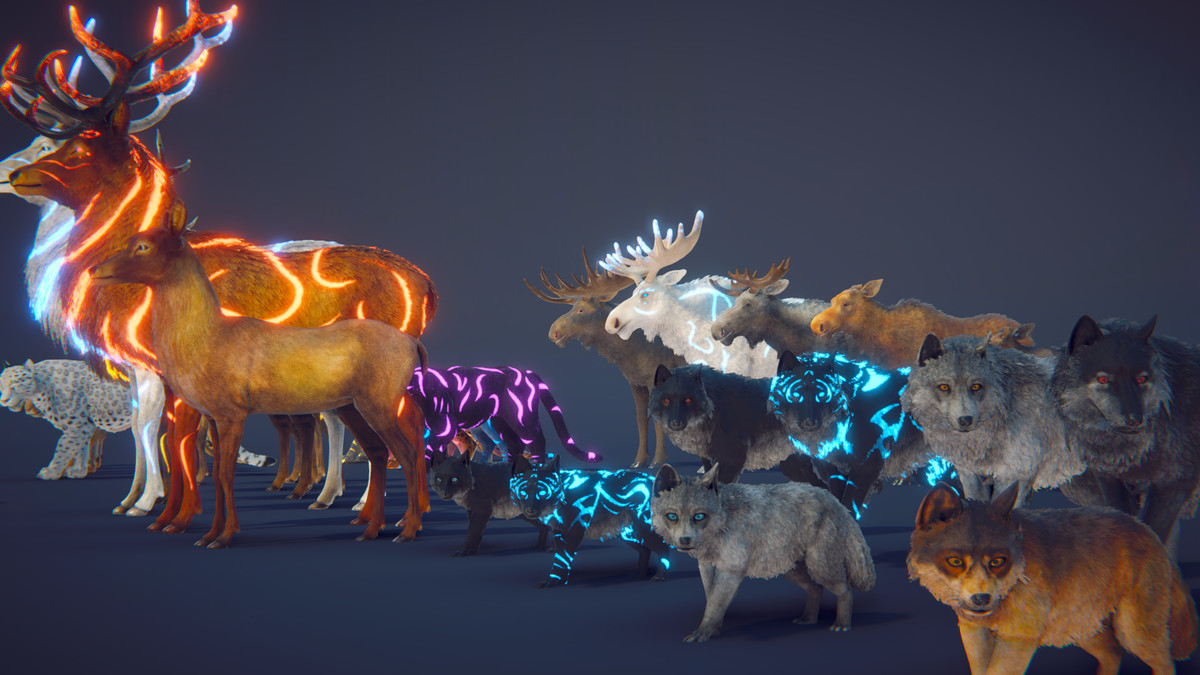 Realistic: Animal Forest Set