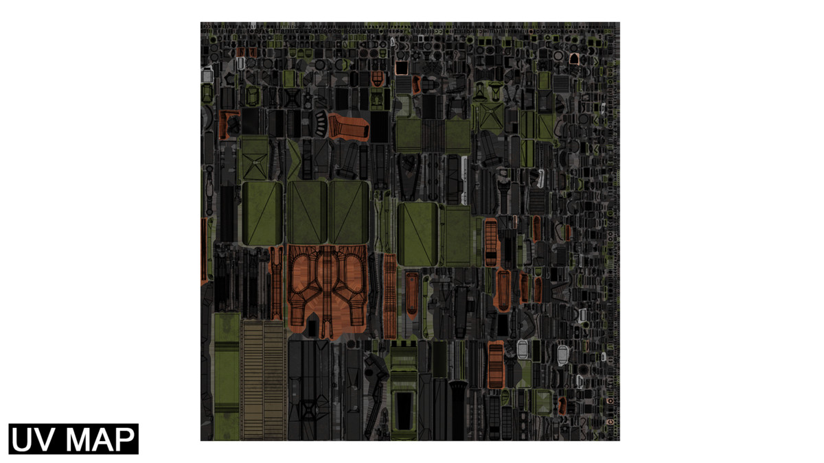 Machine Gun 11 Wood handle URP HDRP Textures