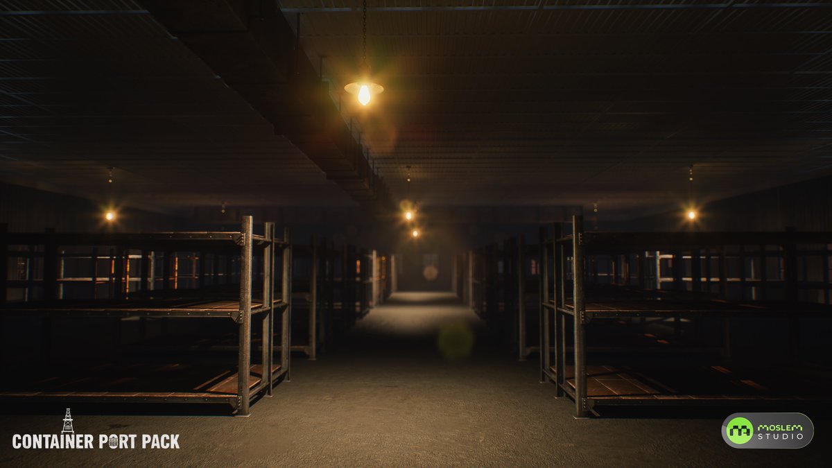 Realistic Modular Container Port Environment