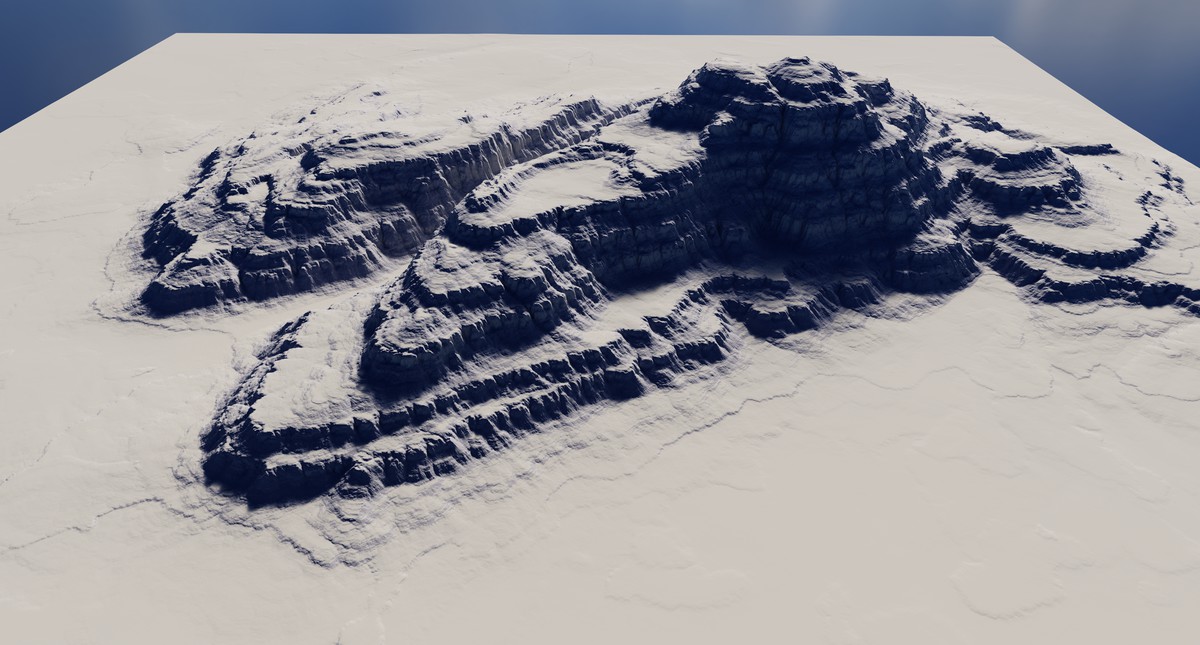 Terraced Canyon Shapes - StampIT!