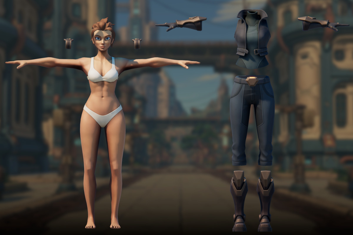 Stylized Modular Sci-Fi Characters
