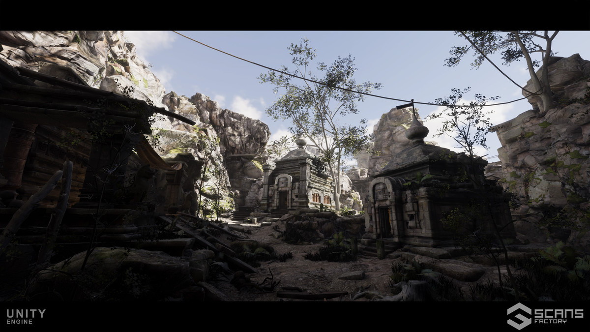 [HDRP] Ancient Temple Ruins - Mountains Environment